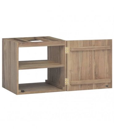 vidaXL Wall-mounted Bathroom Cabinet 46x25,5x40 cm Solid Wood Teak