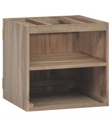 vidaXL Wall-mounted Bathroom Cabinet 46x25,5x40 cm Solid Wood Teak