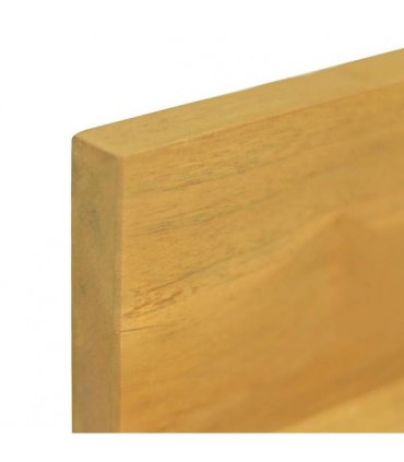 vidaXL Wall Shelves 2 pcs 110x10x10 cm Solid Wood Teak