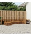 vidaXL Outdoor Sofa Set 7 pcs 7-Seaters Natural Solid Acacia Wood