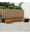 vidaXL Outdoor Sofa Set 7 pcs 7-Seaters Natural Solid Acacia Wood