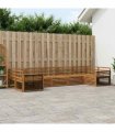 vidaXL Outdoor Sofa Set 7 pcs 7-Seaters Natural Solid Acacia Wood