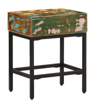 vidaXL Side Table 40x30x51 cm Solid Wood Reclaimed