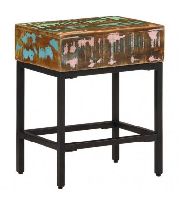 vidaXL Side Table 40x30x51 cm Solid Wood Reclaimed