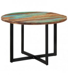 vidaXL Dining Table 110x75 cm Solid Wood Reclaimed