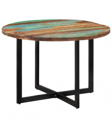 vidaXL Dining Table 110x75 cm Solid Wood Reclaimed