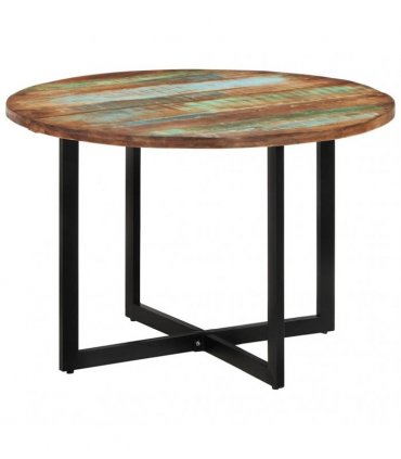 vidaXL Dining Table 110x75 cm Solid Wood Reclaimed