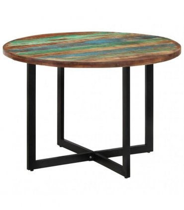 vidaXL Dining Table 110x75 cm Solid Wood Reclaimed