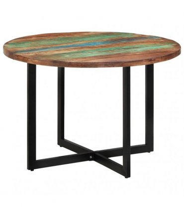 vidaXL Dining Table 110x75 cm Solid Wood Reclaimed