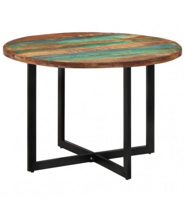 vidaXL Dining Table 110x75 cm Solid Wood Reclaimed