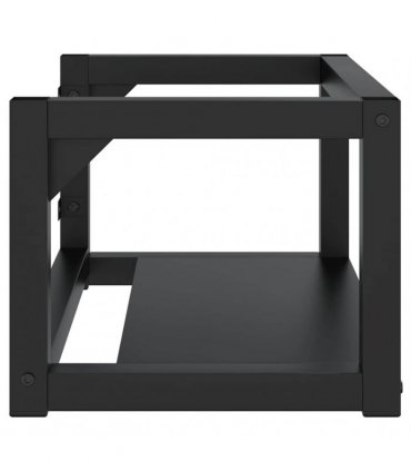 vidaXL Wall-mounted Bathroom Washbasin Frame Black 59x38x31 cm Iron