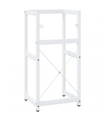 vidaXL Bathroom Washbasin Frame White 40x38x83 cm Iron