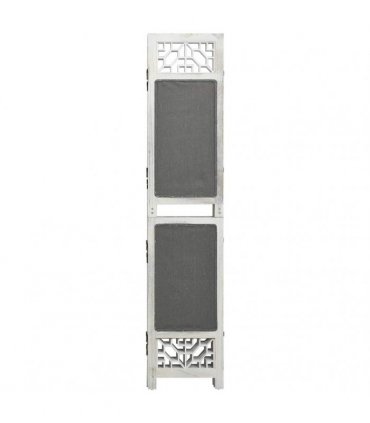 vidaXL 3-Panel Room Divider Grey 105x165 cm Fabric