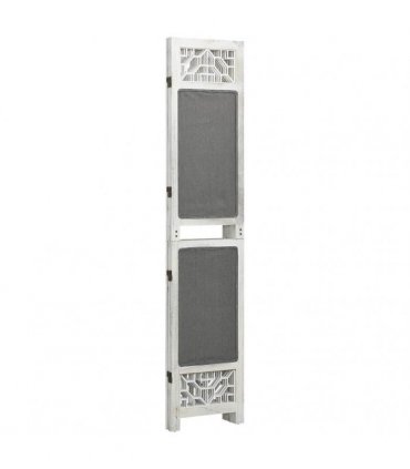 vidaXL 3-Panel Room Divider Grey 105x165 cm Fabric