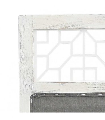vidaXL 3-Panel Room Divider Grey 105x165 cm Fabric