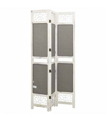 vidaXL 3-Panel Room Divider Grey 105x165 cm Fabric