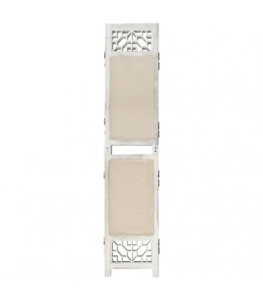 vidaXL 6-Panel Room Divider Cream 210x165 cm Fabric