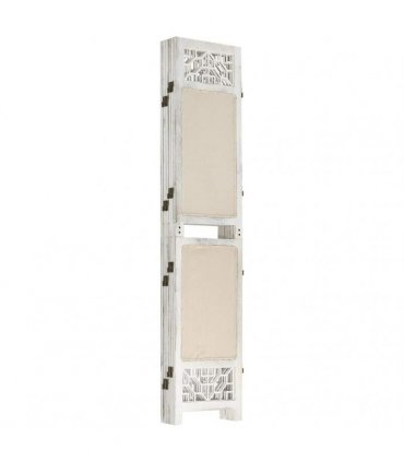 vidaXL 6-Panel Room Divider Cream 210x165 cm Fabric
