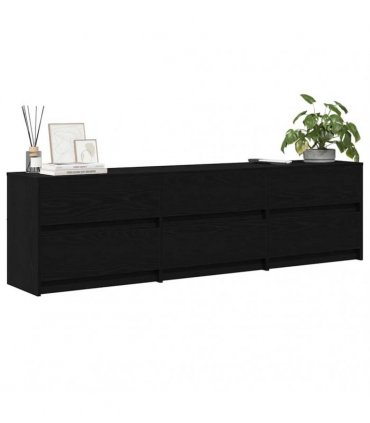 vidaXL TV Units 180 x 34 x 50 cm Black Oak
