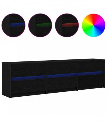 vidaXL TV Units 180 x 34 x 50 cm Black Oak