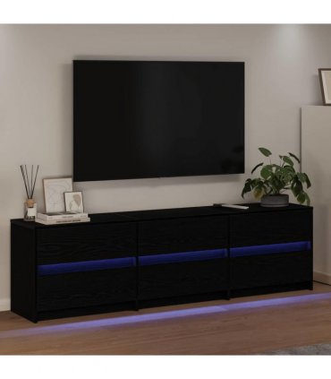 vidaXL TV Units 180 x 34 x 50 cm Black Oak
