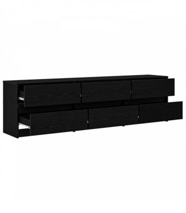 vidaXL TV Units 180 x 34 x 50 cm Black Oak