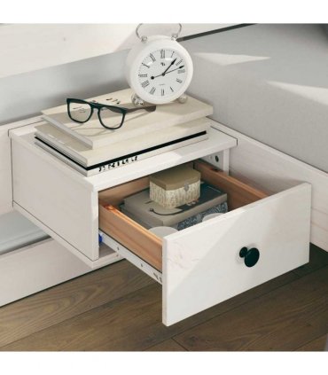 vidaXL Bed Frame with Headboard White 140 x 190 cm Solid Pine Wood