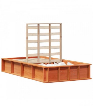 vidaXL Bed Frame Wax Brown 90 x 190 cm Solid Pine Wood