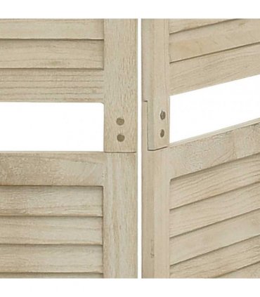 vidaXL 4-Panel Room Divider 140x165 cm Solid Wood Paulownia