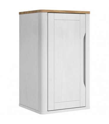 vidaXL Bathroom Furniture Set FLORO 3 pcs White Solid Pine Wood