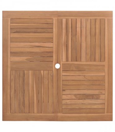 vidaXL Garden Dining Set Folding Brown Soild Teak Wood