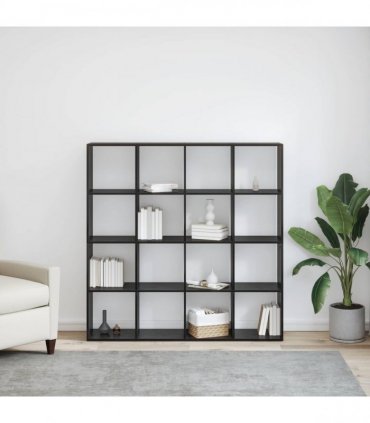 vidaXL Book Cabinet 16-Tier 137.5 x 29 x 137.5 cm Engineered Wood