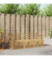 vidaXL Outdoor Sofa Set 3 pcs 3-Seaters White Solid Acacia Wood
