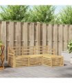 vidaXL Outdoor Sofa Set 4 pcs 4-Seaters White Solid Acacia Wood