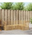 vidaXL Outdoor Sofa Set 4 pcs 4-Seaters White Solid Acacia Wood