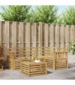 vidaXL Outdoor Sofa Set 5 pcs 4-Seaters White Solid Acacia Wood