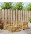 vidaXL Outdoor Sofa Set 5 pcs White Solid Acacia Wood