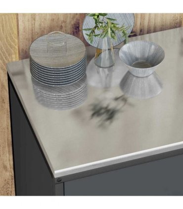 vidaXL Kitchen Storage Set HATTEM 2 pcs Anthracite Cold-rolled Steel