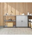 vidaXL Kitchen Storage Set HATTEM 2 pcs Silver Stainless Steel