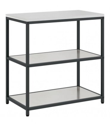 vidaXL Kitchen Storage Set HATTEM 2 pcs Silver Stainless Steel