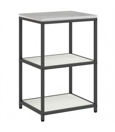 vidaXL Kitchen Storage Set HATTEM 2 pcs White Cold-rolled Steel