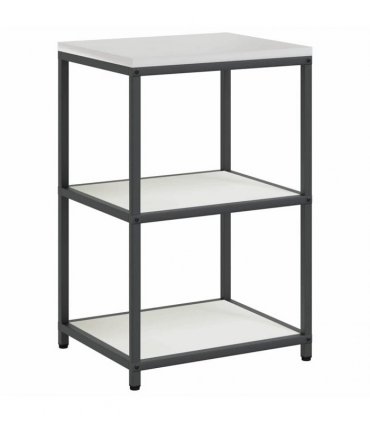 vidaXL Kitchen Storage Set HATTEM 3 pcs White Cold-rolled Steel