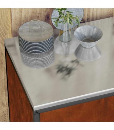 vidaXL Kitchen Storage Set HATTEM 3 pcs Rusty Steel
