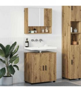 vidaXL Bathroom Furniture Set 2 pcs Artisan Oak 61 x 35 x 64 cm