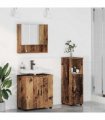 vidaXL Bathroom Furniture Set 3 pcs Old Wood 61 x 35 x 64 cm