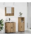 vidaXL Bathroom Furniture Set 3 pcs Artisan Oak 61 x 35 x 64 cm