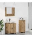 vidaXL Bathroom Furniture Set 3 pcs Artisan Oak 61 x 35 x 64 cm