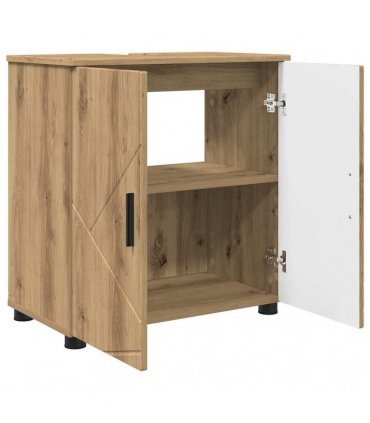 vidaXL Bathroom Furniture Set 3 pcs Artisan Oak 61 x 35 x 64 cm