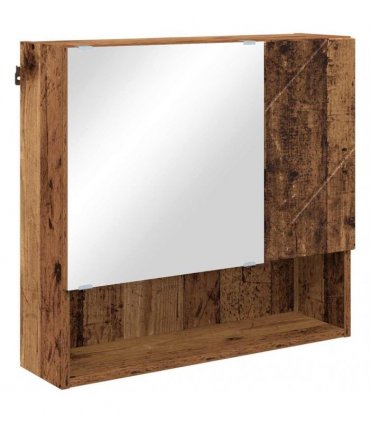 vidaXL Bathroom Furniture Set 4 pcs Old Wood 61 x 35 x 64 cm
