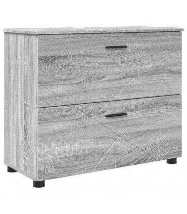 vidaXL Bathroom Furniture Set 2 pcs Grey Sonoma